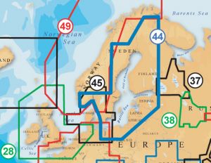 Навигационная карта Navionics Gold "Балтийское море, Ботнический и Финский залив" (код 44XG)